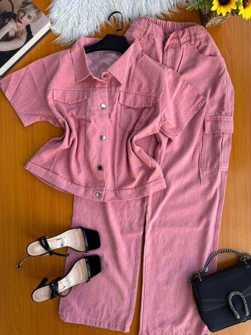 Pink  two piece Jeans