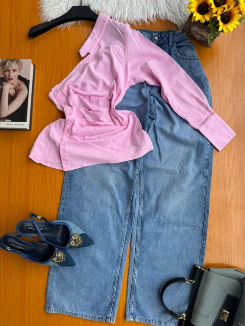 Jeans and Classy Vest Shirt